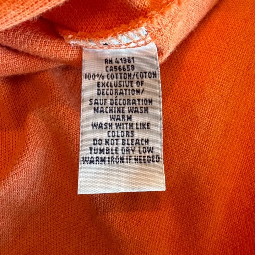 Polo Ralph Lauren Men's Orange Polo Cotton Preppy Shirt, Size XL
